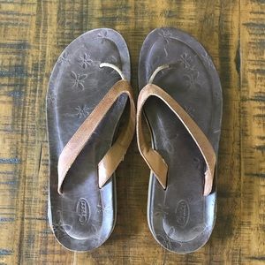 Chaco Women’s leather flip flops